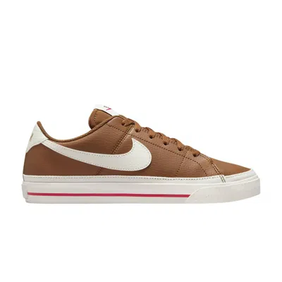 Pre-owned Nike Wmns Court Legacy Next Nature  'light British Tan/fire Red/sail' | Brown | Women's Size 8