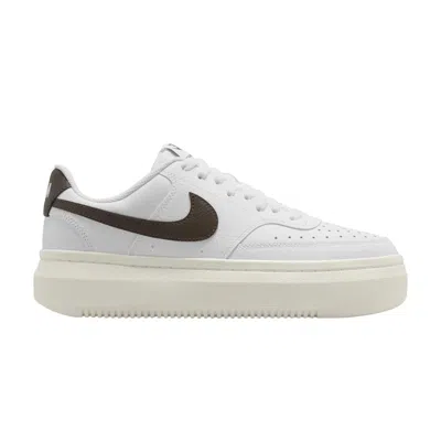 Pre-owned Nike Wmns Court Vision Alta 'white Baroque Brown' | Women's Size 11.5