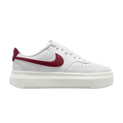 Pre-owned Nike Wmns Court Vision Alta 'white Team Red' | Women's Size 6.5