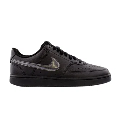 Pre-owned Nike Wmns Court Vision Low 'black'