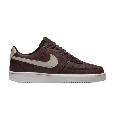 Pre-owned Nike Wmns Court Vision Low Next Nature 'burgundy Crush' In Red