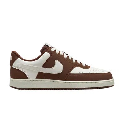 Pre-owned Nike Wmns Court Vision Low 'sail Cacao Wow' | Brown | Women's Size 9.5