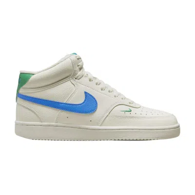 Pre-owned Nike Wmns Court Vision Mid 'sail Photo Blue' | Cream | Women's Size 10