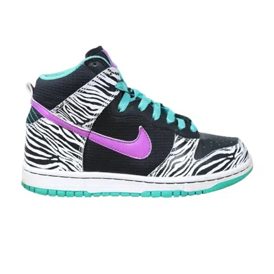Pre-owned Nike Wmns Dunk High 6.0 Premium 'liquid City Liberty Zebra Sky' | White | Women's Size 6