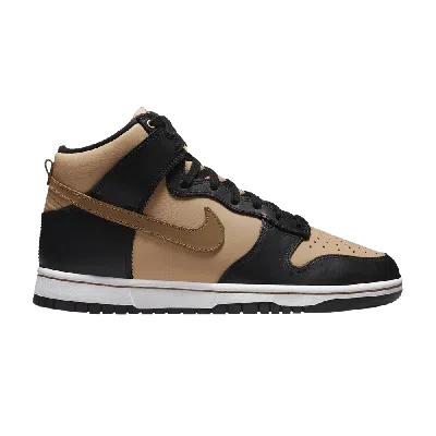 Pre-owned Nike Wmns Dunk High Lxx 'black Flax' In Brown