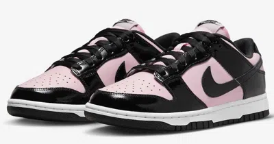 Pre-owned Nike Wmns Dunk Low Essential Black Patent Leather Dj9955-600 Us 6 - 12 Women In Multicolor