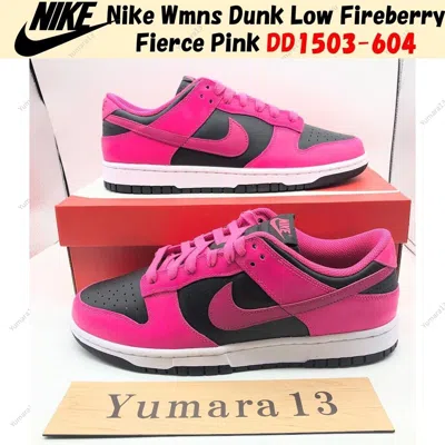 Pre-owned Nike Wmns Dunk Low Fireberry Fierce Pink Dd1503-604 Women's Size