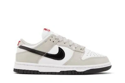 Pre-owned Nike Wmns Dunk Low 'light Iron Ore Black' Dq7576-001 In Light Iron Ore/black/white/university Red