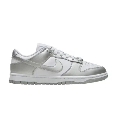 Pre-owned Nike Wmns Dunk Low 'metallic Silver'