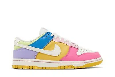 Pre-owned Nike Wmns Dunk Low 'multi-color' Fd9923-111 In Sail/sail/solar Flare/sail