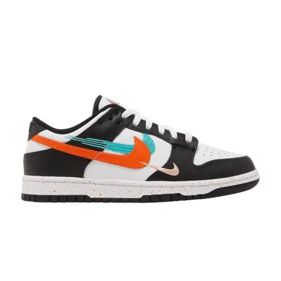 Pre-owned Nike Wmns Dunk Low 'multi-swoosh' In Black