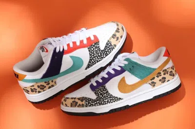 Pre-owned Nike Wmns Dunk Low Patchwork Dn3866-100 Us 7.5 - 12 Women In Multicolor