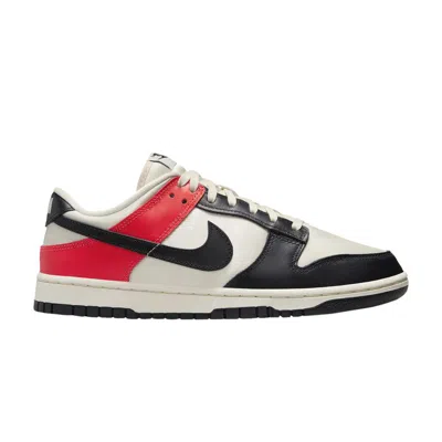 Pre-owned Nike Wmns Dunk Low Se 'black Toe Bright Crimson' In Cream
