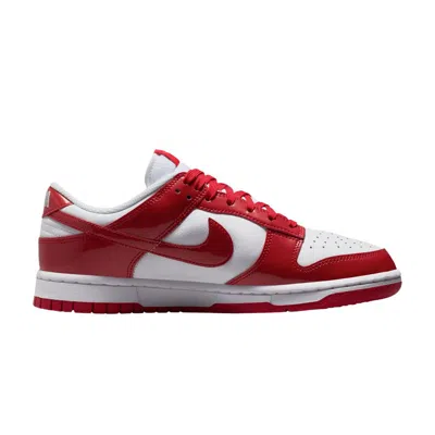 Pre-owned Nike Wmns Dunk Low Se 'patent - White University Red' | Women's Size 8