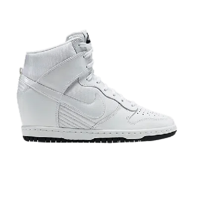 Pre-owned Nike Wmns Dunk Sky Hi Mesh In White