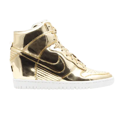 Pre-owned Nike Wmns Dunk Sky Hi Sp 'liquid Gold'