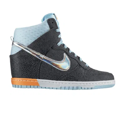 Pre-owned Nike Wmns Dunk Sky High Premium 'dark Grey Glacier Ice' | Women's Size 7