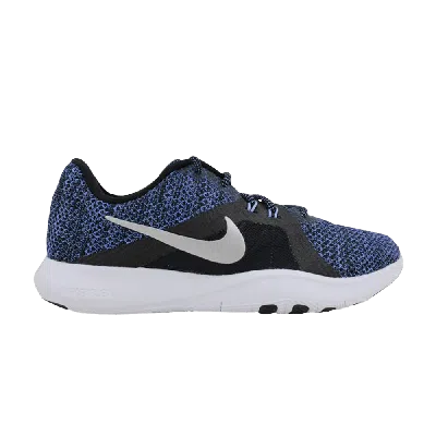 Pre-owned Nike Wmns Flex Trainer 8 Premium 'black Metallic Silver'