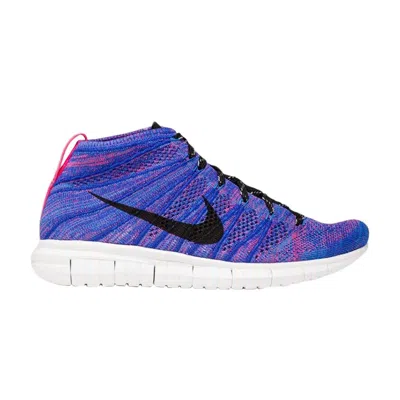 Pre-owned Nike Wmns Free Flyknit Chukka | Blue | Women's Size 8