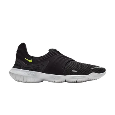 Pre-owned Nike Wmns Free Rn Flyknit 3.0 'black Volt' | Women's Size 5.5