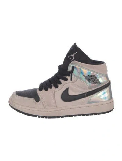 Pre-owned Nike Wmns Jordan 1 Mid 'iridescent' Wedge Sneakers In Multi