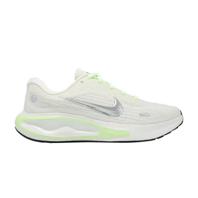 Pre-owned Nike Wmns Journey Run 'sail Metallic Silver Green' | Cream | Women's Size 5 In White