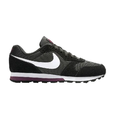 Pre-owned Nike Wmns Md Runner 2 'anthracite Bordeaux' In Black