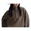 Nike 24.7 Impossiblysoft Dri-fit Oversize Half Zip Top In Black