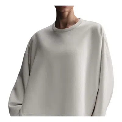 NIKE (WMNS) NIKE 24.7 IMPOSSIBLYSOFT DRI-FIT WIDE CREW T-SHIRT LOOSE FIT 'LIGHT OREWOOD BROWN'