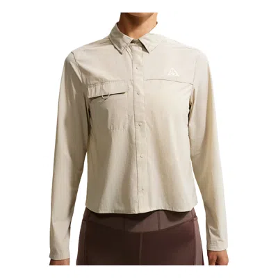Nike (wmns)  Acg Button-up Trial Jacket 'cream' In Neutral
