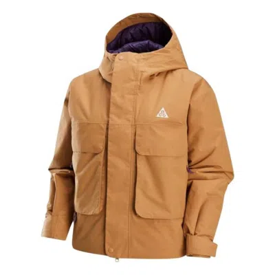 Nike (wmns)  Acg Storm-fit Skull Peak Jacket 'yellow' In Brown