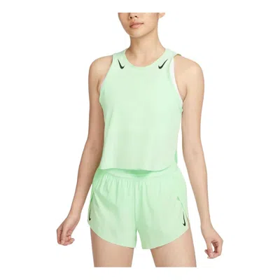 Nike (wmns)  Aeroswift Dri-fit Adv Cropped Running Tank Asia Sizing 'vapor Green'