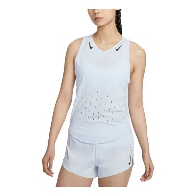 Nike (wmns)  Aeroswift Dri-fit Adv Running Singlet Asia Sizing 'football Grey' In Nude
