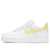 Nike Air Force 1 Low '07 "white/light Citron" Sneakers In White