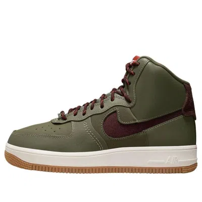 Nike (wmns)  Air Force 1 High Sculpt 'olive Burgundy' In Multi