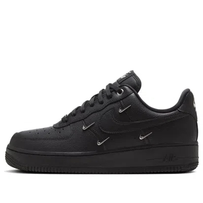 Nike (wmns)  Air Force 1 Low 'black Silver Mini Swoosh'