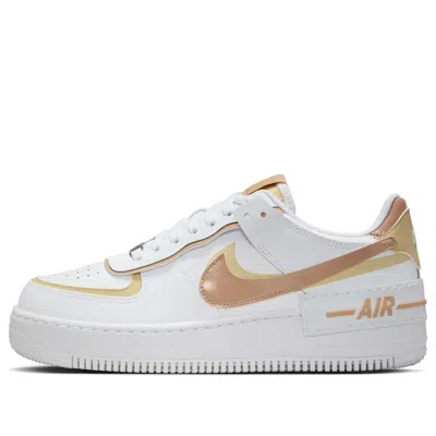 Nike (wmns)  Air Force 1 Low Shadow 'white Team Gold Rattan' In Multi