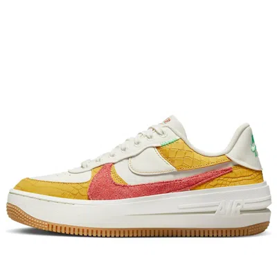 Nike (wmns)  Air Force 1 Plt.af.orm Lv8 'yellow Ochre Magic Ember' In Multi