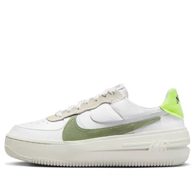 Nike (wmns)  Air Force 1 Plt.af.orm 'white Oil Green'