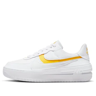 Nike (wmns)  Air Force 1 Plt.af.orm 'white Yellow Ochre'