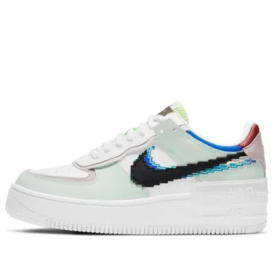 Nike (wmns)  Air Force 1 Shadow Se 'pixel Swoosh - Barely Green' In White