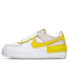 Nike Air Force 1 Shadow Sneakers In White And Yellow In White