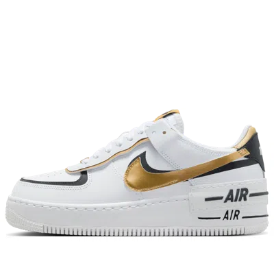 NIKE (WMNS) Nike Air Force 1 Shadow 'White Black Metallic Gold'