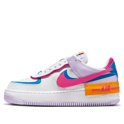Nike (wmns)  Air Force 1 Shadow 'white Photo Blue Lilac Bloom Pink' In Multi