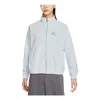 Nike (wmns)  Air Logo Corduroy Full-zip Stand Collar Jacket 'grey' In Blue