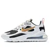 Nike (wmns)  Air Max 270 React 'metallic Gold Swoosh' In White