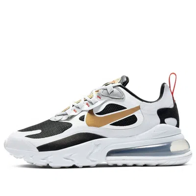 Nike (wmns)  Air Max 270 React 'metallic Gold Swoosh' In White