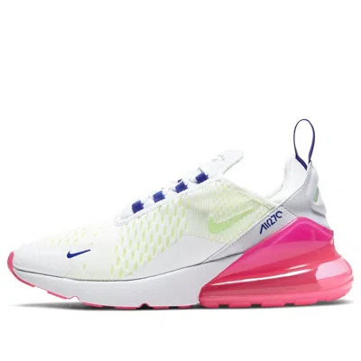 Nike (wmns)  Air Max 270 'white Pink Blast Volt' In Multi