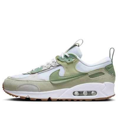 Nike (wmns)  Air Max 90 Futura 'white Olive Aura Gum Medium Brown' In Multi