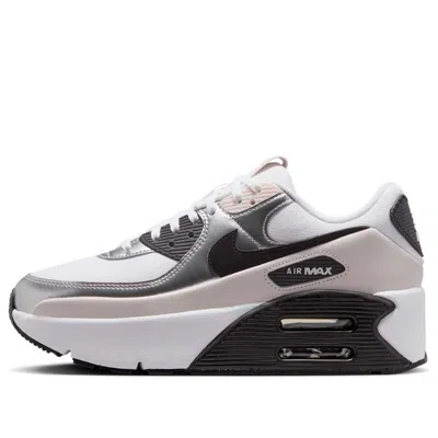 Nike (wmns)  Air Max 90 Lv8 'white Metallic Silver Black' In Multi